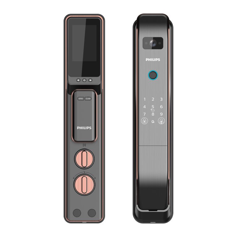 Khóa vân tay chuông hình mở khóa từ xa qua app Philips DDL303