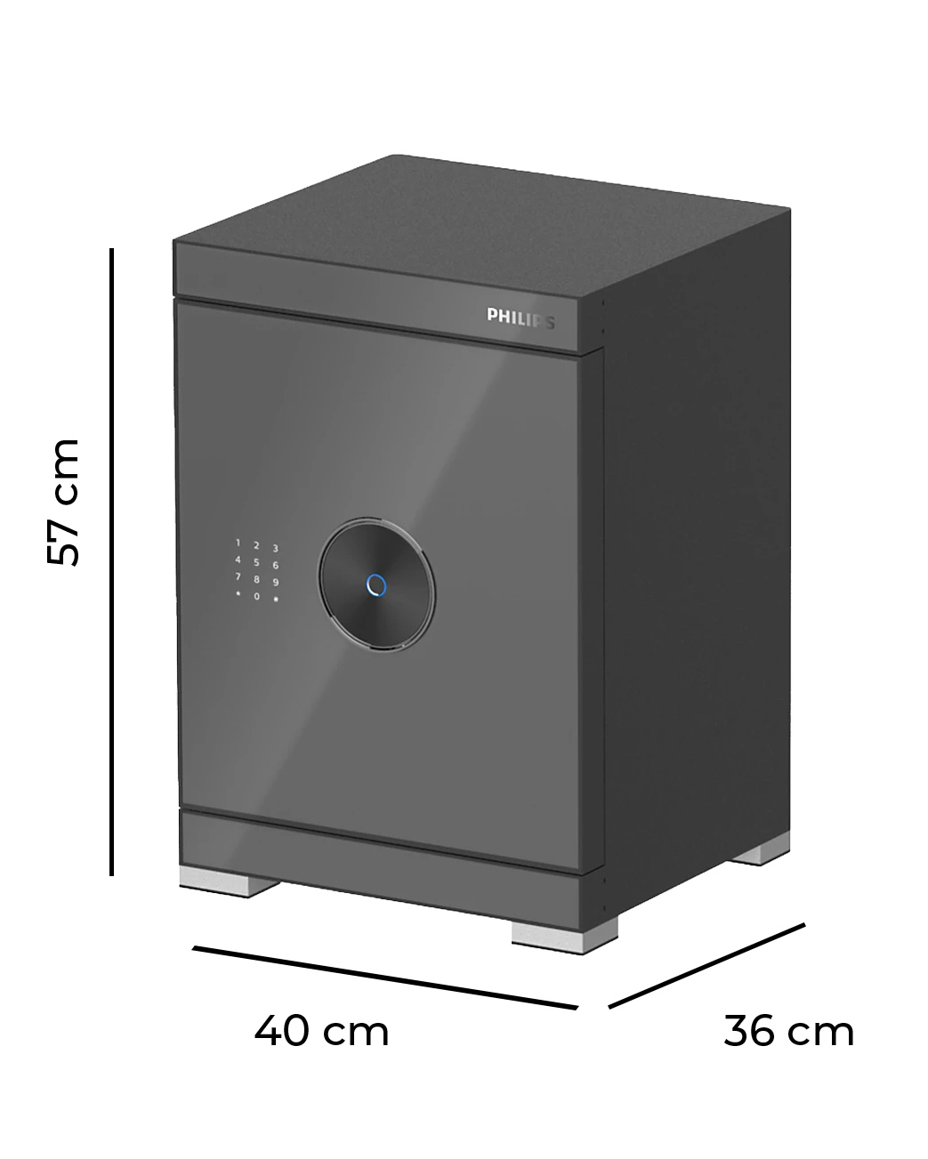 Két sắt vân tay Philips SBX602-5CU (570*400*360)