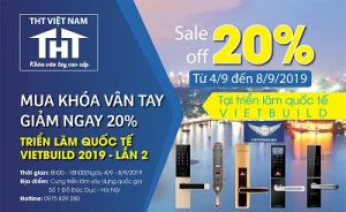 Mua khóa vân tay khuyến mãi đến 20% tại triển lãm Vietbuild lần 2